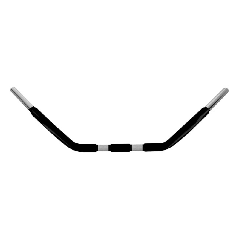 WILD1, 1-1/4&quot; CHUBBY FLSTS SPRINGER HANDLEBAR. BLACK SATIN BLACK POWDE 534107