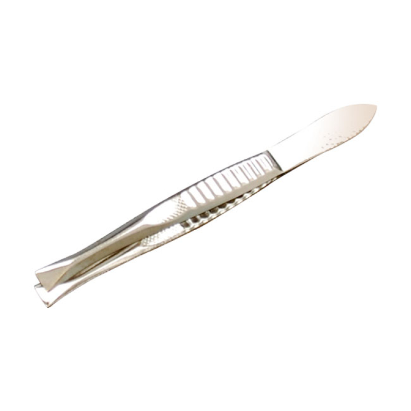 GM TWEEZERS FLAT TIP ANTI CORROSION METAL. 8CM LONG. 536534