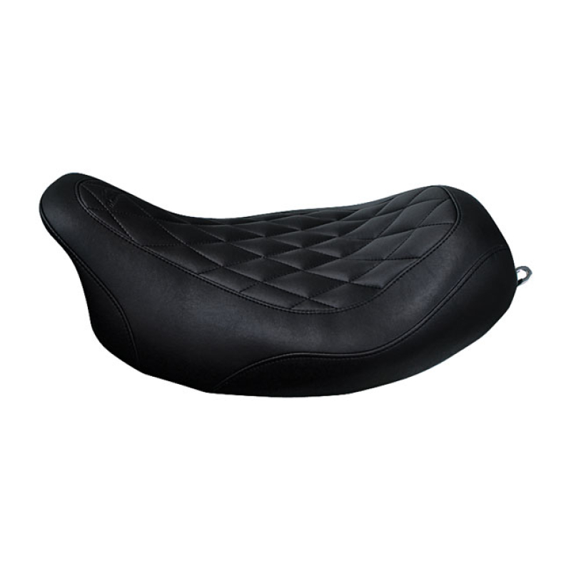 MUSTANG, WIDE TRIPPER SOLO SEAT BLACK. 14&quot; WIDE. DIAMOND STYLE STITCH. 537008
