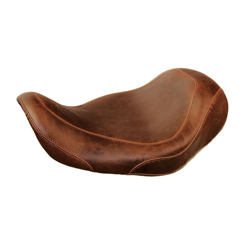 MUSTANG, WIDE TRIPPER SOLO SEAT DISTRESSED BROWN. BLACK. 13&quot; WIDE. STA 537013