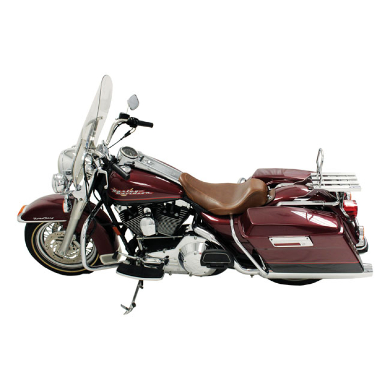 MUSTANG, WIDE TRIPPER SOLO SEAT DISTRESSED BROWN. 14&quot; WIDE. STANDARD S 537018