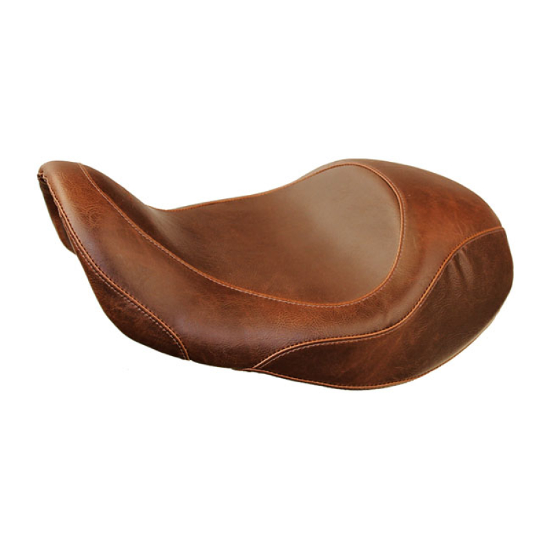 MUSTANG, WIDE TRIPPER FORWARD SOLO SEAT DISTRESSED BROWN. 13&quot; WIDE. ST 537023