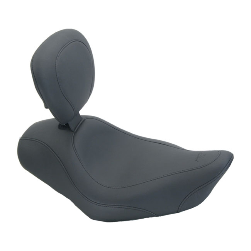MUSTANG, WIDE TRIPPER SOLO SEAT. WITH RIDER BACKREST BLACK. 12&quot; WIDE. 537044