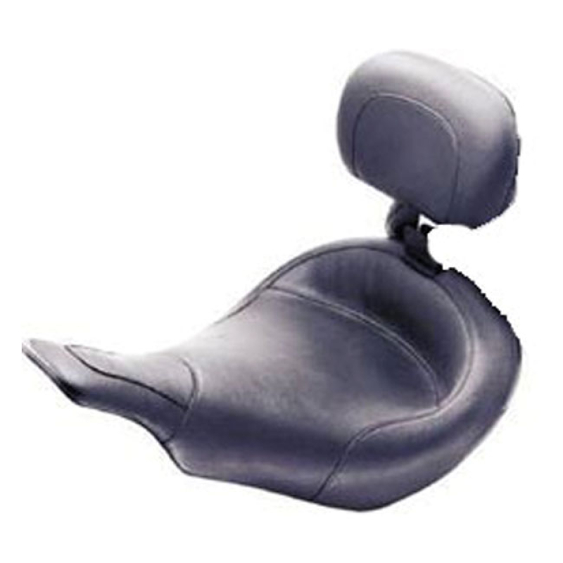 MUSTANG, STANDARD TOURING SOLO SEAT. WITH RIDER BACKREST BLACK. 15&quot; WI 537103