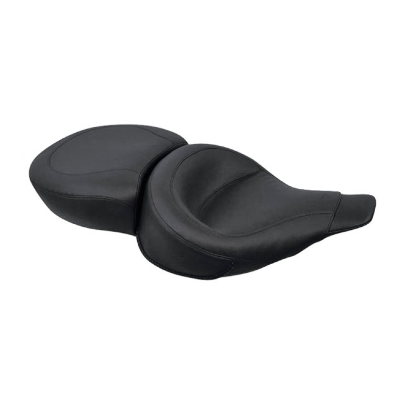 MUSTANG, WIDE TOURING SEAT BLACK. FRONT WIDTH 17&quot;, REAR WIDTH 16&quot;. STA 537108