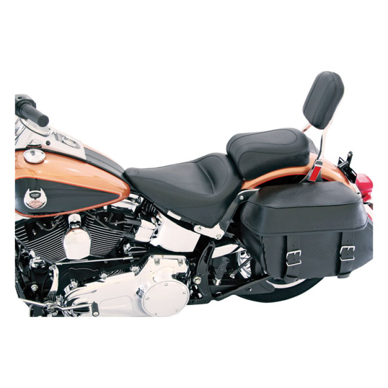 MUSTANG, STANDARD TOURING SEAT BLACK. FRONT 14&quot; WIDE, REAR 8&quot; WIDE. ST 537151