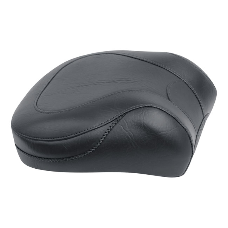 MUSTANG, SPORT TOURING PASSENGER SEAT. WITH RECESS PLAIN BLACK. 11&quot; WI 537157