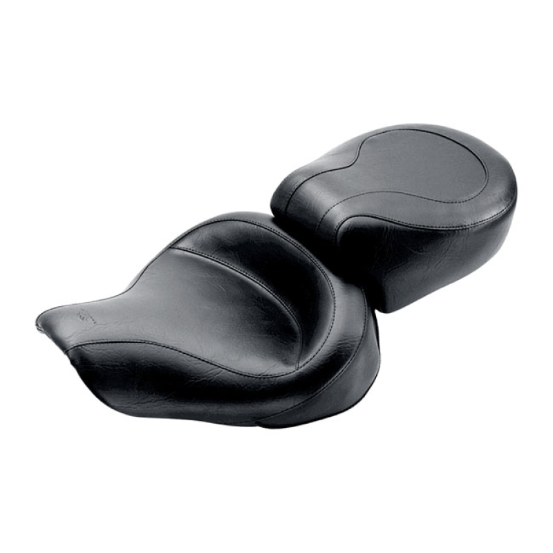 MUSTANG, WIDE TOURING SEAT BLACK. FRONT WIDTH 15&quot;, REAR WIDTH 12&quot;. STA 537217