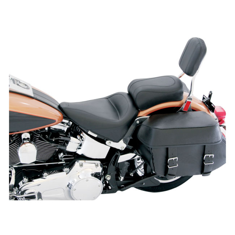 MUSTANG, STANDARD TOURING SEAT BLACK. FRONT 14&quot; WIDE, REAR 8&quot; WIDE. ST 537239