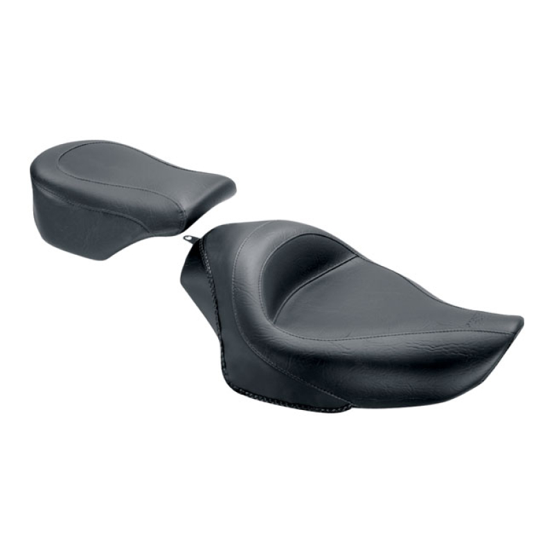 MUSTANG, STANDARD TOURING SOLO SEAT BLACK, 12.5 INCH WIDE 537276