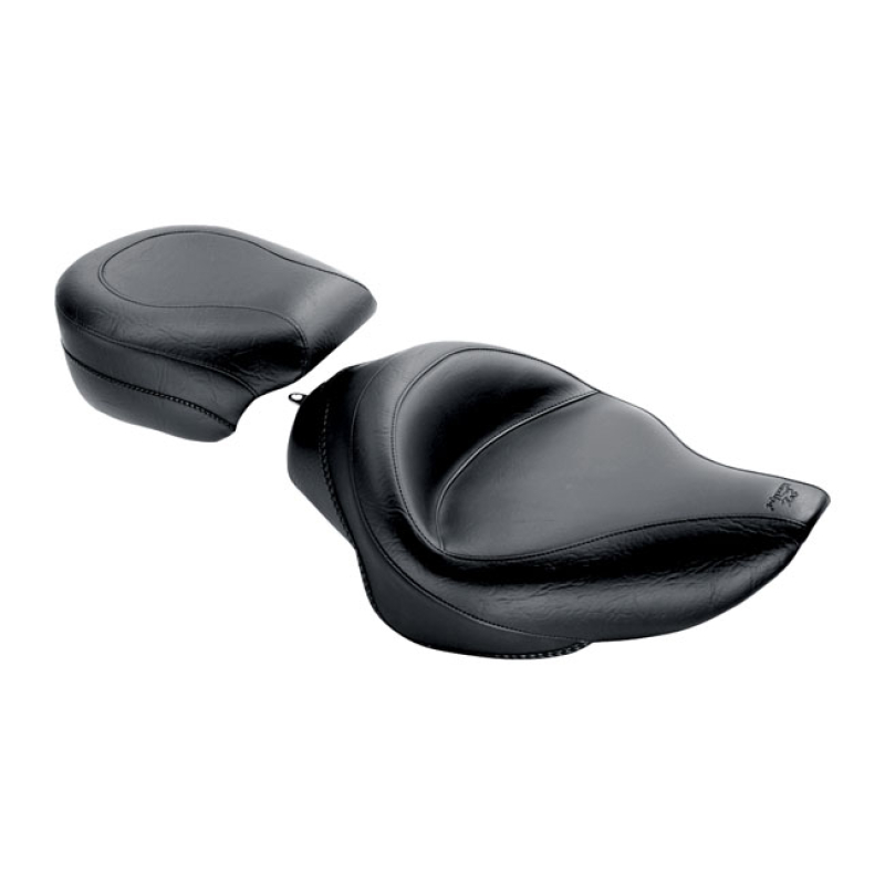 MUSTANG, WIDE TOURING PASSENGER SEAT BLACK. 10.5&quot; WIDE. 537282