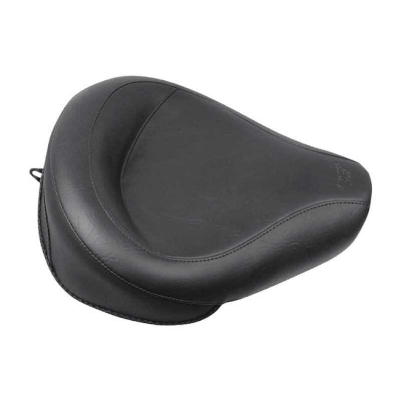 MUSTANG, WIDE TOURING SOLO SEAT PLAIN BLACK. 15&quot; WIDE.   NOTE 1: MUSTA 537299
