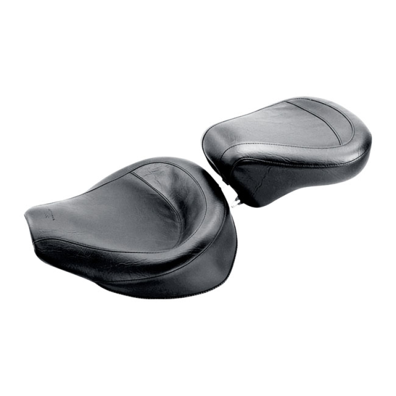 MUSTANG, WIDE TOURING PASSENGER SEAT BLACK. SMOOTH. 12&quot; WIDE.   NOTE 1 537314