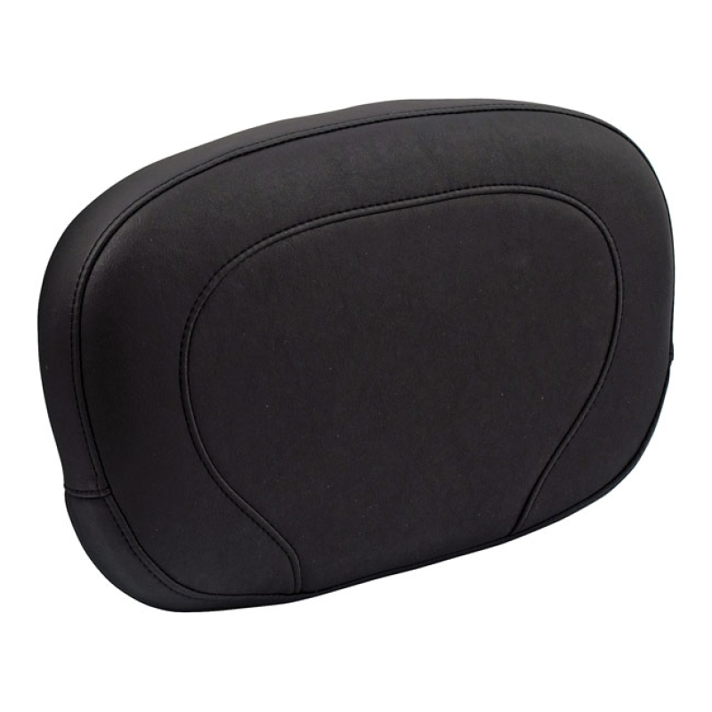 MUSTANG, SISSY BAR BACK PAD. BLACK SMOOTH. APPROX DIMENSIONS: 14&quot; (35. 537360
