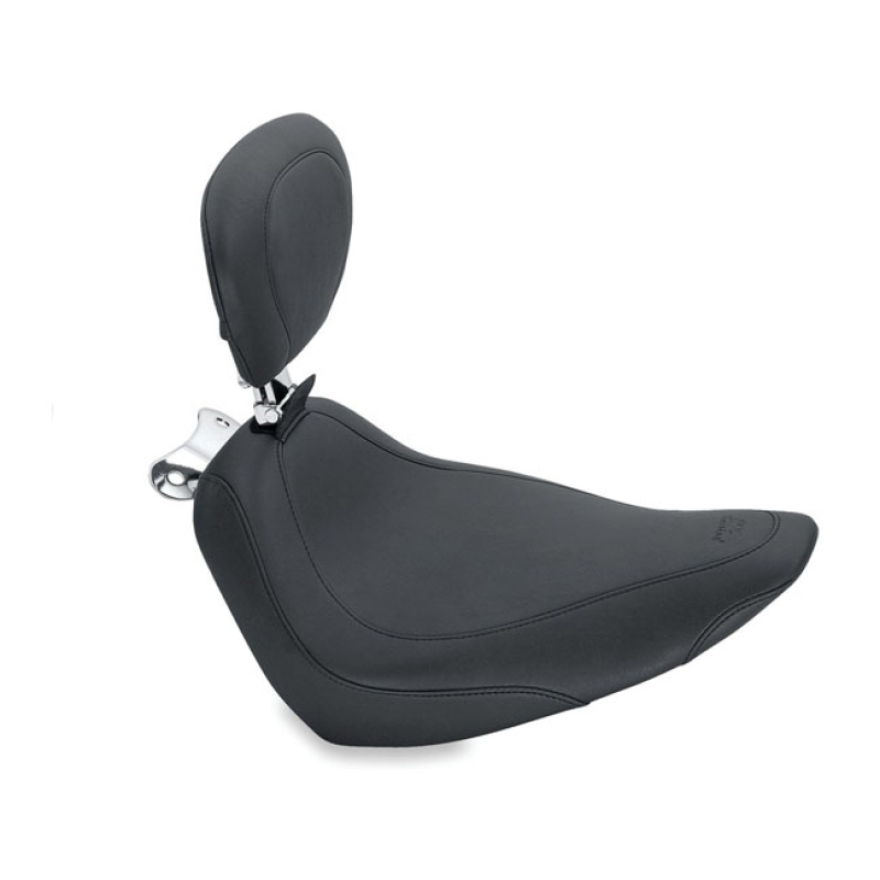 MUSTANG, WIDE TRIPPER SOLO SEAT. WITH RIDER BACKREST BLACK. 14&quot; WIDE. 537470