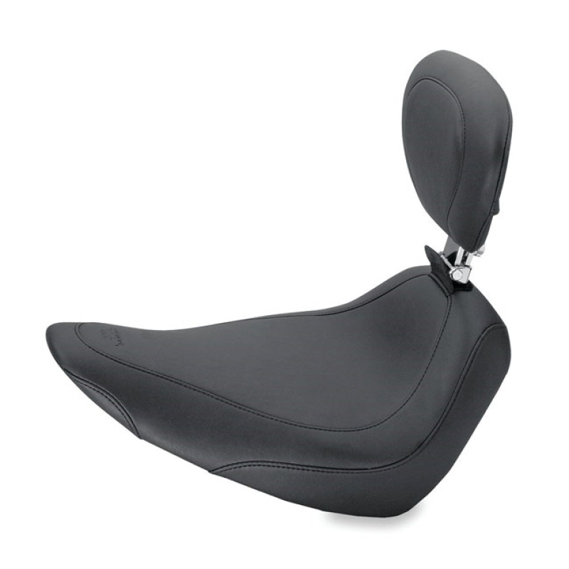 MUSTANG, WIDE TRIPPER SOLO SEAT. WITH RIDER BACKREST BLACK. 14&quot; WIDE. 537481