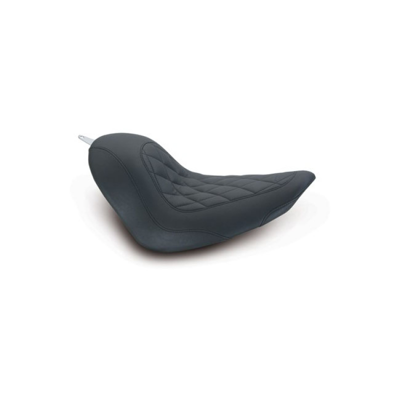 MUSTANG, STANDARD TRIPPER SOLO SEAT BLACK. 10&quot; WIDE. DIAMOND STITCH. 537494