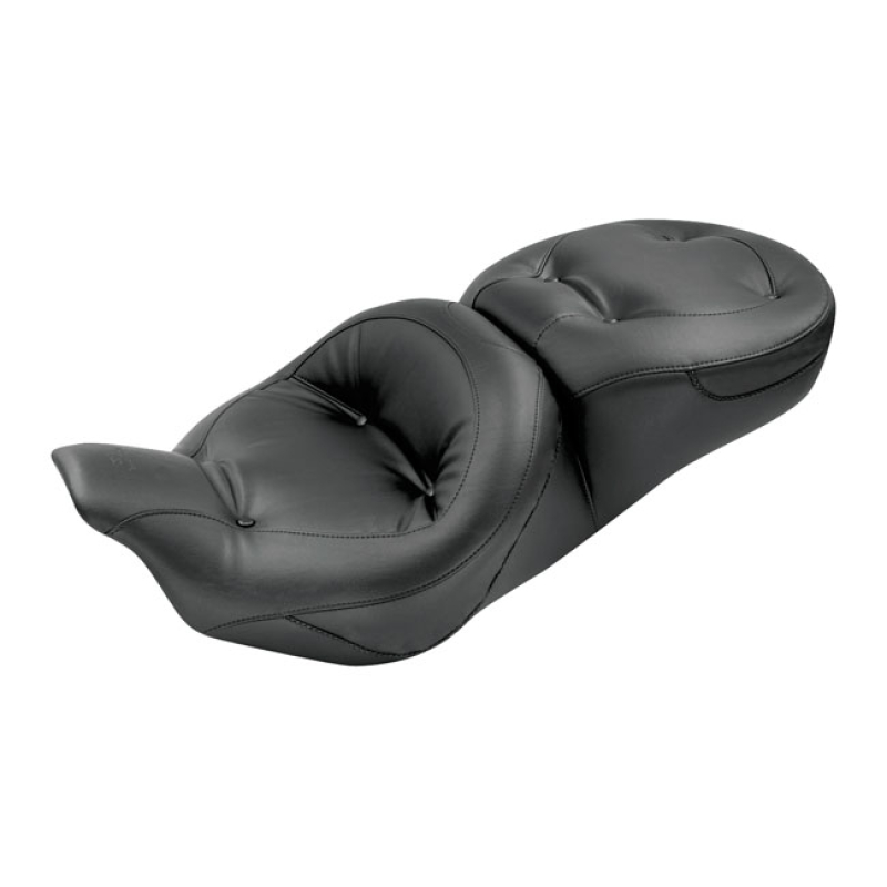 MUSTANG, REGAL STANDARD TOURING SEAT BLACK. FRONT 17&quot; WIDE, REAR 14&quot; W 537522