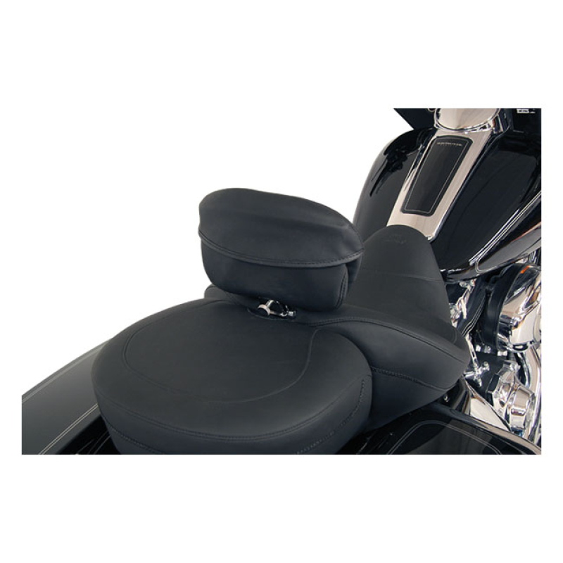 MUSTANG, RIDER BACKREST COVER/POUCH. SPORT TOURING BLACK. 11&quot; TOP WIDT 537540