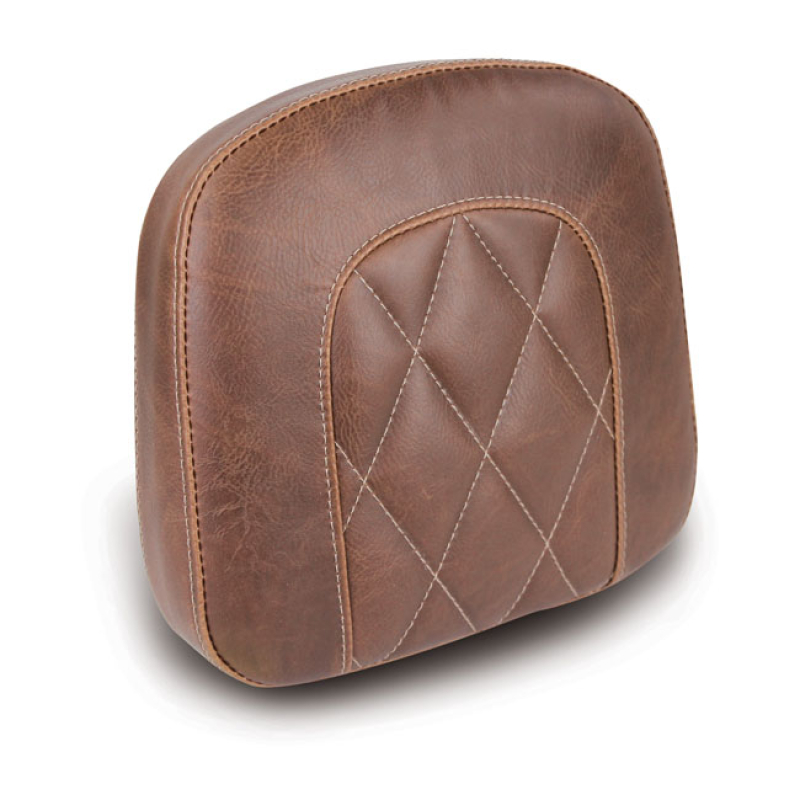 MUSTANG, OEM STYLE SISSY BAR PAD. BROWN. DIAMOND DISTRESSED BROWN. DIA 537575