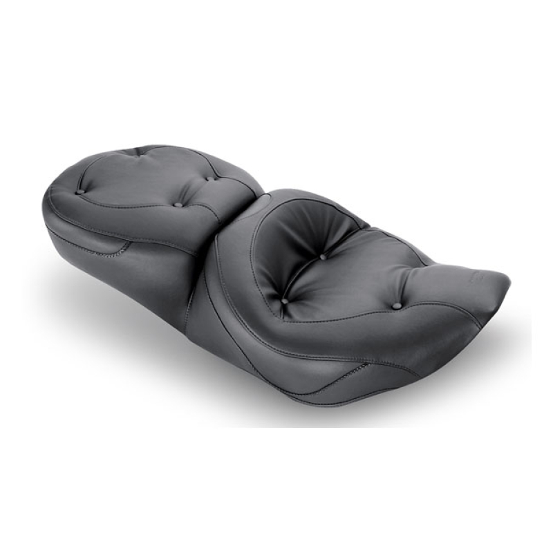 MUSTANG, REGAL WIDE TOURING SEAT BLACK. FRONT 14&quot; WIDE, REAR 8&quot; WIDE. 537592