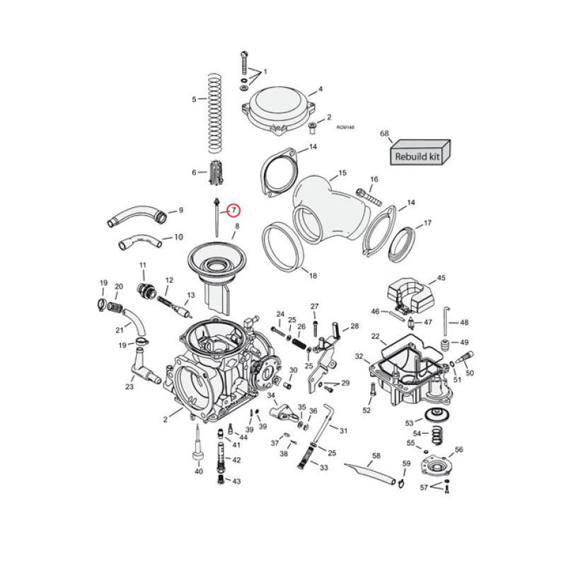 NEULA CV KEIHIN, NEEDLE JET (MID-RANGE) CV CARB. N72S 540060