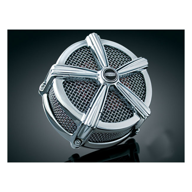 KURYAKYN, HI-FIVE MACH 2 AIR CLEANER, NO HARDWARE. CHROME CHROME PLATE 541696