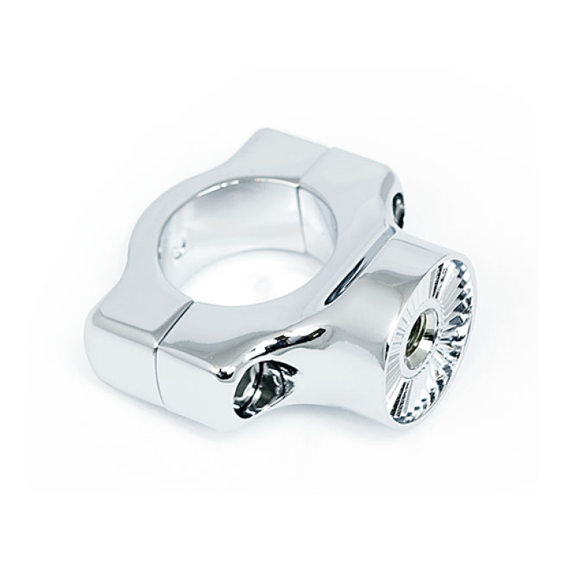 KURYAKYN, MOUNT CLAMP CHROME. MOUNTING CLAMP FOR KURYAKYN'S CURVED AND 541761