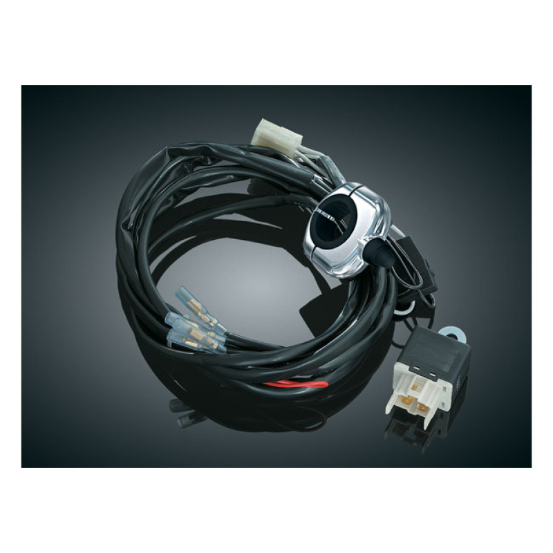 KURYAKYN, UNIVERSAL DRIVING LIGHT WIRING RELAY KIT. BLACK WITH HANDLEB 541916