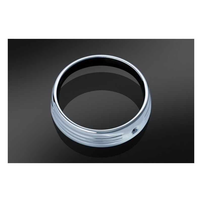 KURYAKYN, 7&quot; HEADLAMP TRIM RING. CHROME A STYLE BOOSTER PLUS. EASY INS 542833