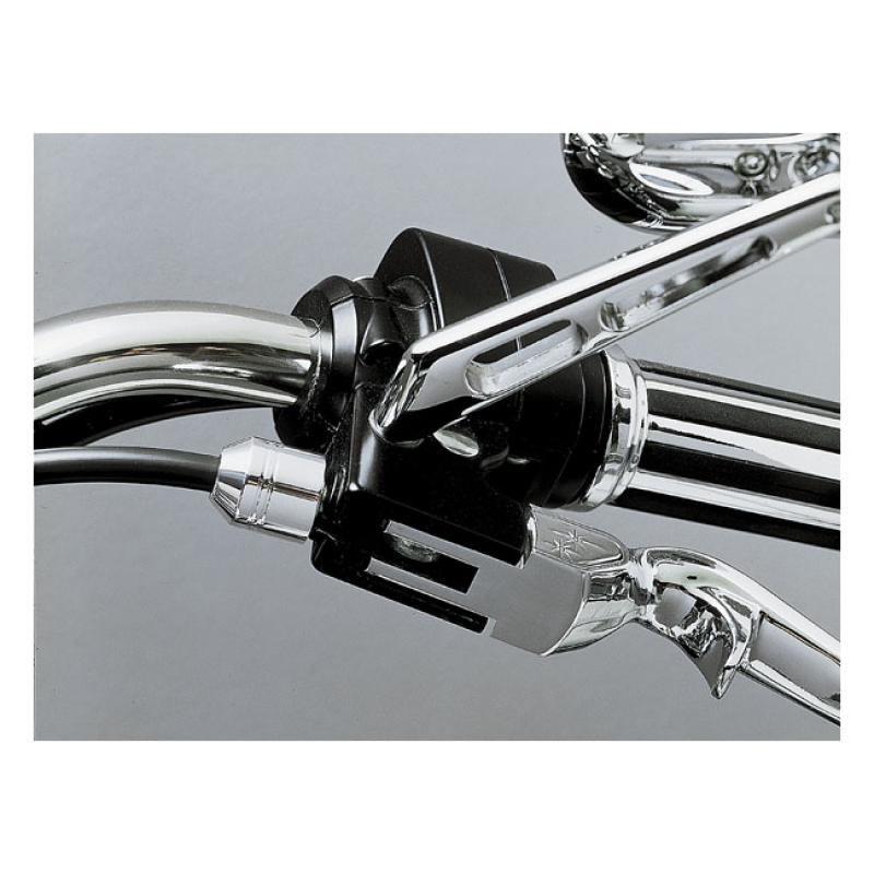 KURYAKYN, CLUTCH CABLE FERRULE COVER. CHROME CHROME. INSTALLS IN SECON 544325