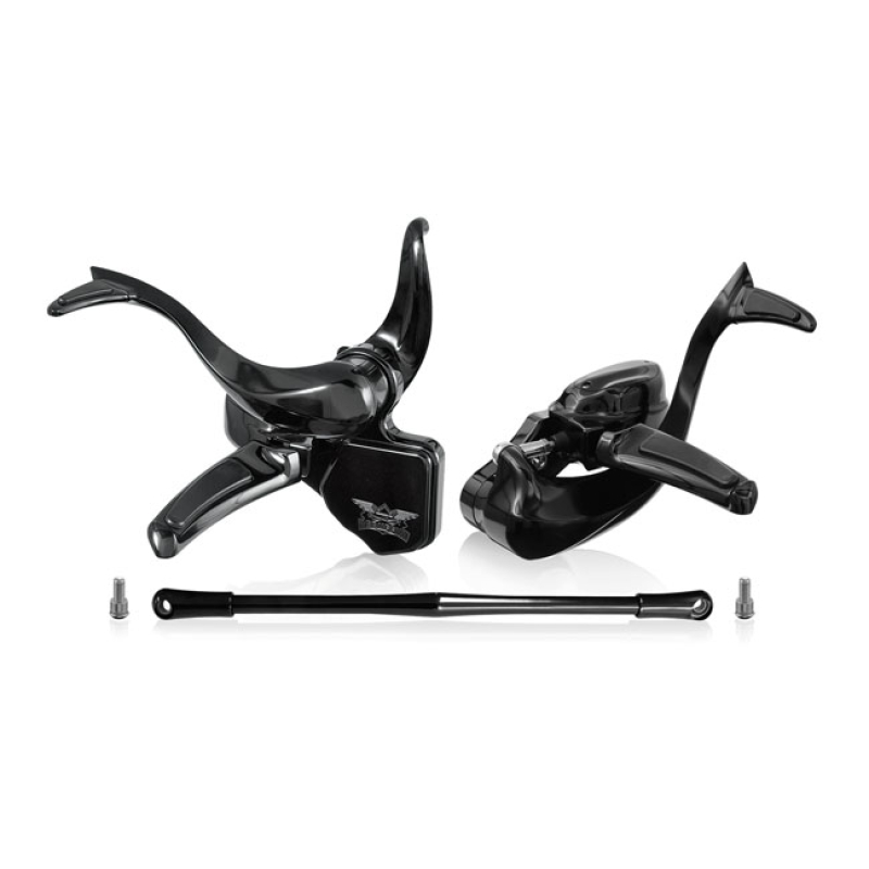 REBUFFINI, COMET FORWARD CONTROLS. 1&quot; EXTENDED. BLACK 546522