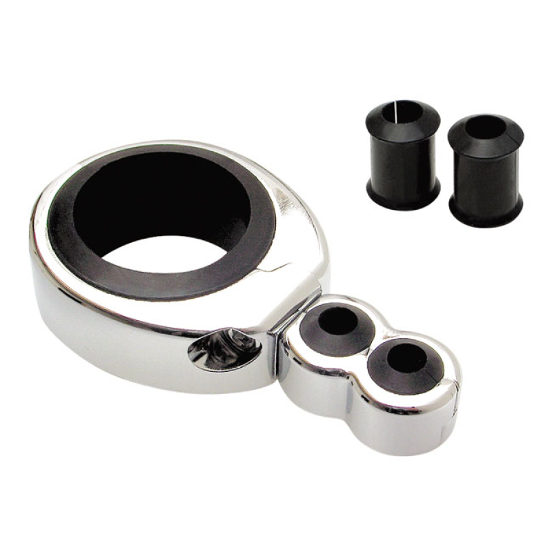 MOTION PRO, SWIVEL HEAD CLAMPS CHROME, DUAL SWIVEL 1&quot; & 1-1/8&quot; 547195