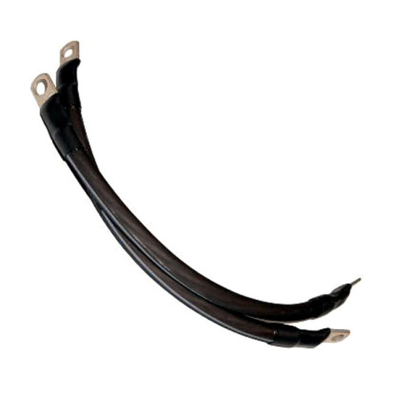 NAMZ, BATTERY CABLE SET. BLACK. 6 INCH (15CM) '- WITH A BLACK PROTECTI 548134