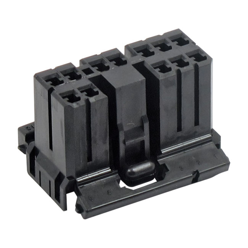 NAMZ, AMP MULTILOCK CONNECTOR. BLACK, PLUG, 8-PINS 548398