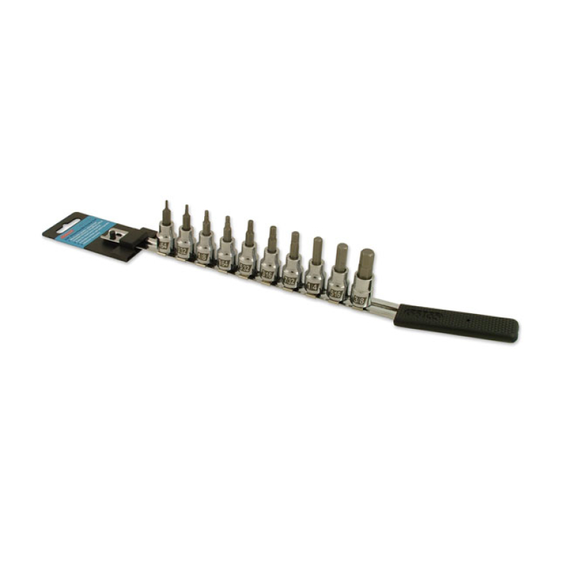 CRUZTOOLS, HEX SOCKET BIT SET. 3/8&quot; DRIVE 550140
