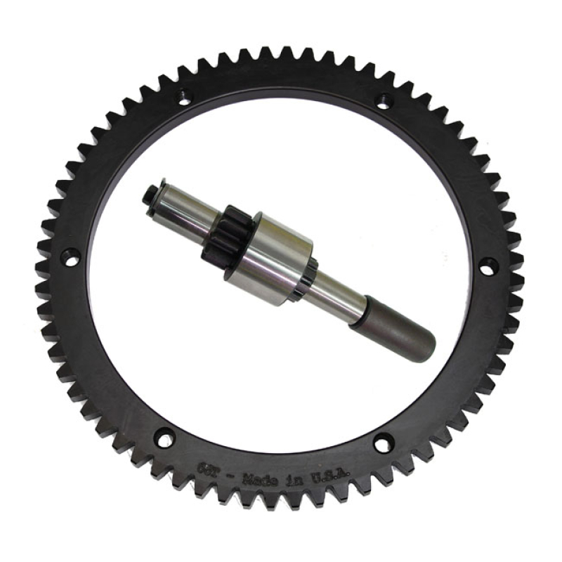 STARTER RING GEAR & JACKSHAFT KIT, 66T COMPLETE KIT, CONVERTS FROM STO 552087