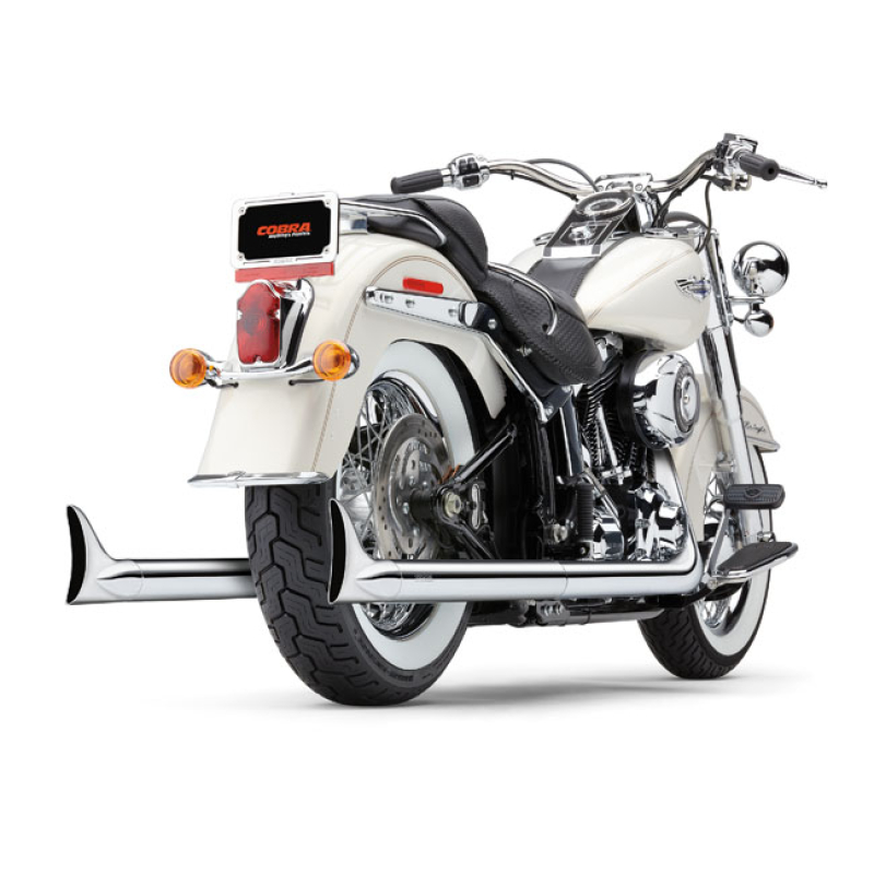 COBRA, BAD HOMBRE DUALS EXHAUST. W/FISHTAIL TIPS CHROME. THE CLASSIC S 558251
