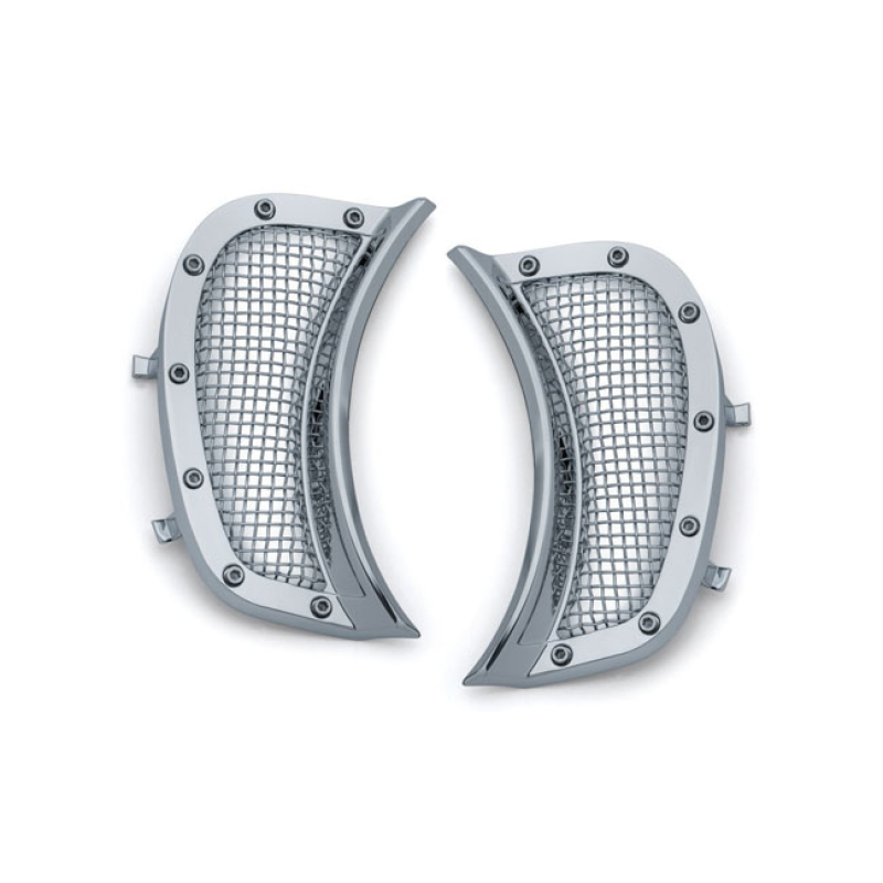 KURYAKYN, MESH HEADLAMP VENT ACCENTSCHROME 558874