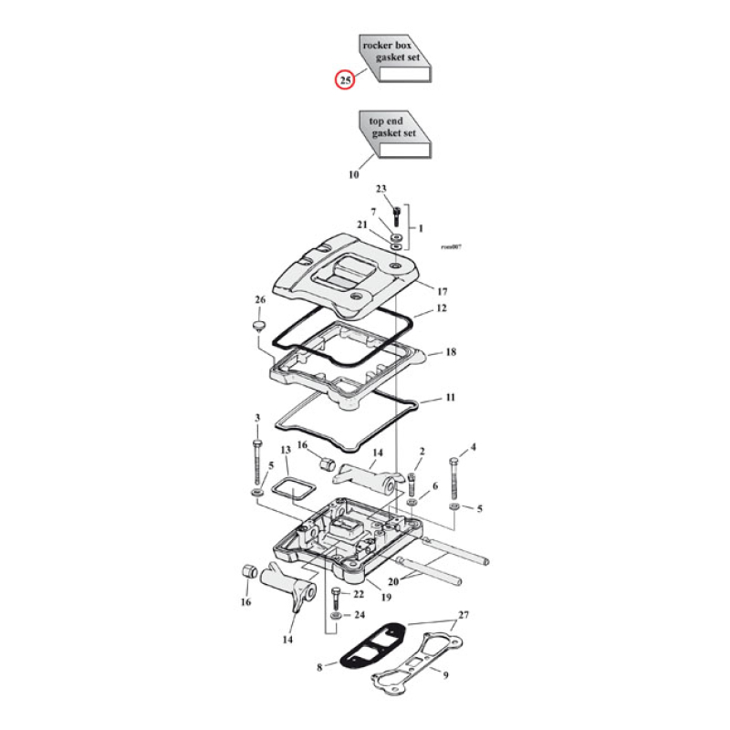 COMETIC EST ROCKER COVER GASKET SET 561100