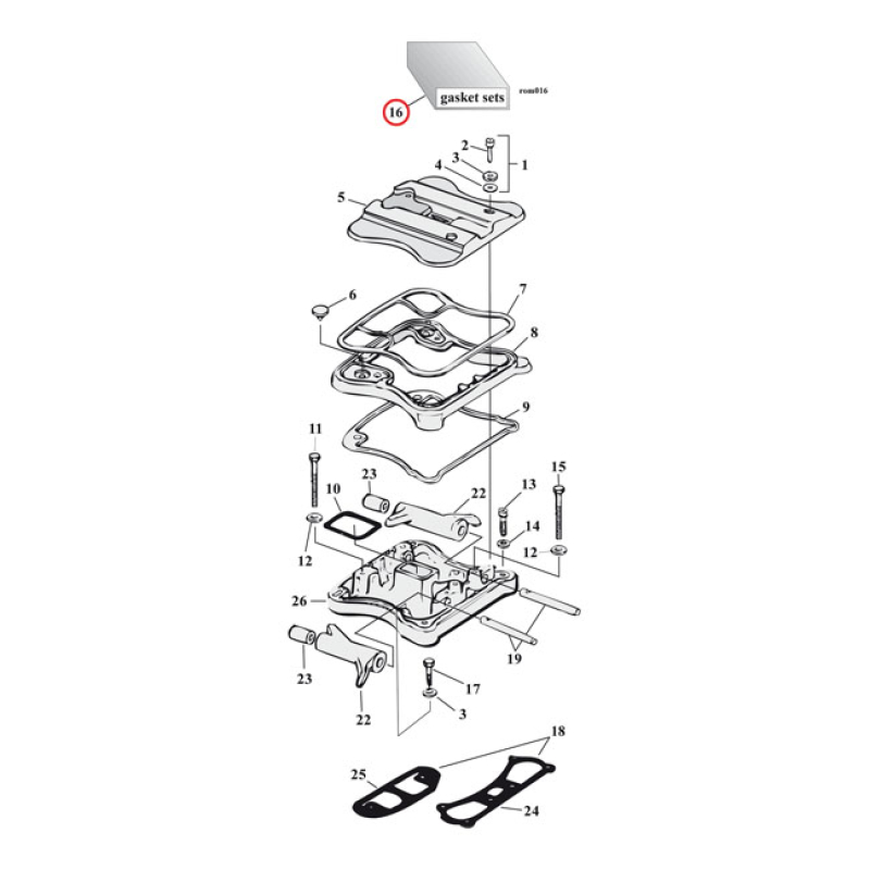 COMETIC EST ROCKER COVER GASKET SET 561102