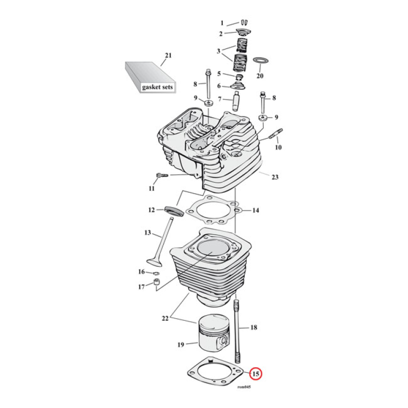 COMETIC CYL BASE GASKET SET .020 INCH SLS 561194