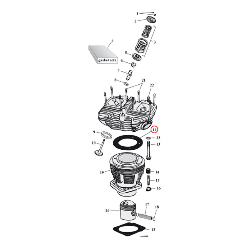 COMETIC CYL HEAD GASK. .040 INCH MLS 561196