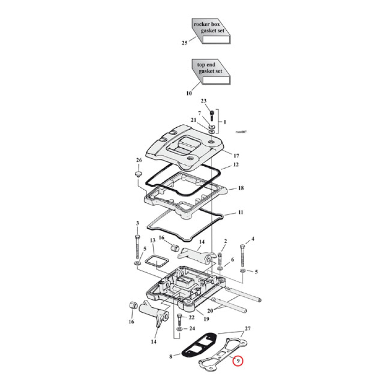 COMETIC, LEFT ROCKER COVER GASKET. SLS .020&quot; .020&quot; THICK (STANDARD THI 561237
