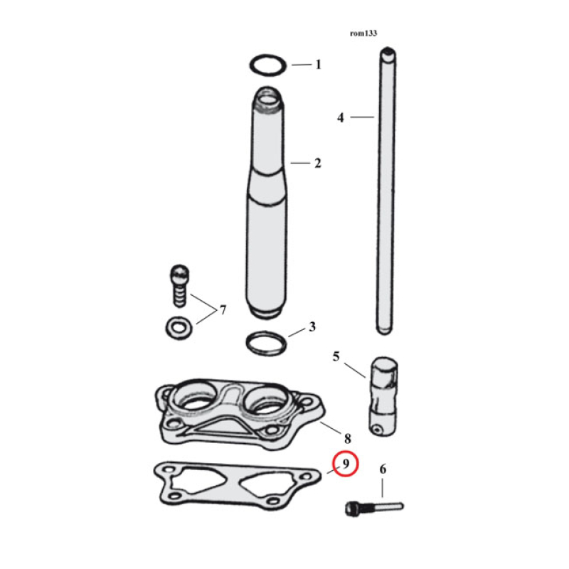 COMETIC, GASKET TAPPET COVER SET (2PK) .031&quot; FIBER. OEM REPLACEMENT RE 561265