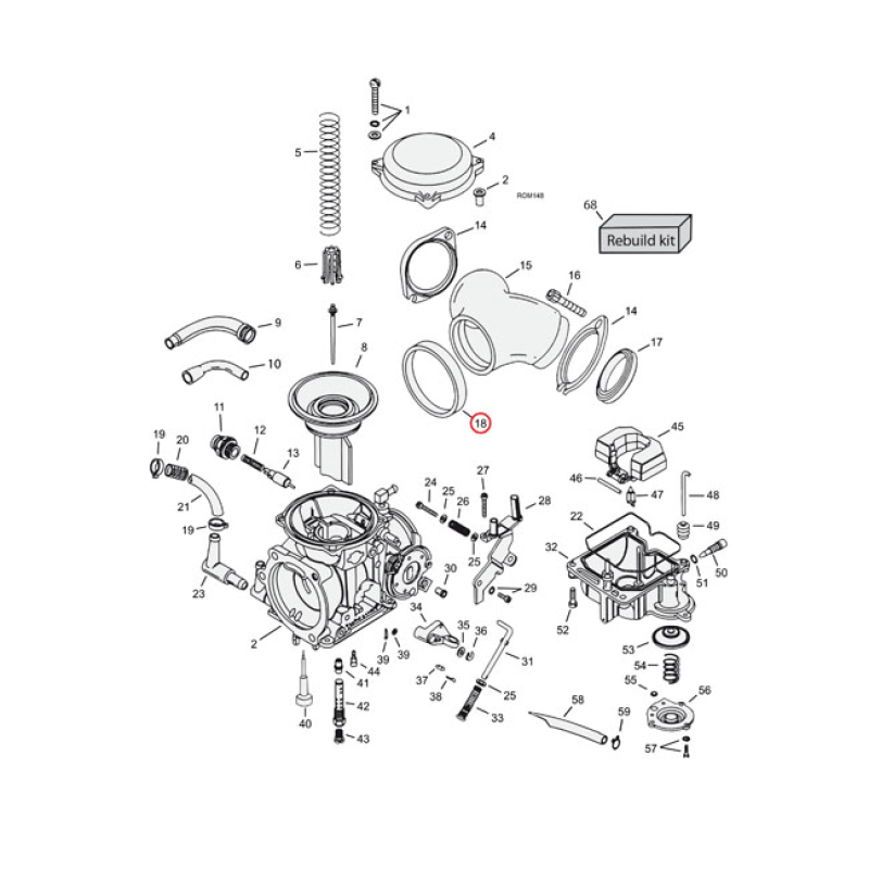 COMETIC SEAL, CV CARB TO MANIFOLD 561307