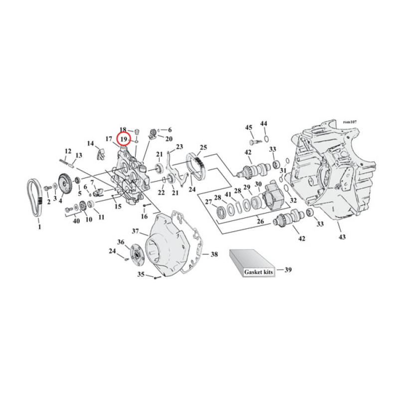 COMETIC, O-RING CAM SUPPORT PLATE PLUG OEM REPLACEMENT REFERENCE 11298 561321