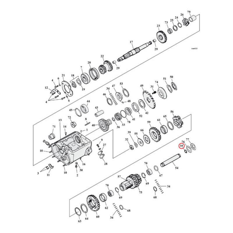 COMETIC, O-RING COUNTERSHAFT / ROCKER ARM SHAFT OEM REPLACEMENT REFERE 561362