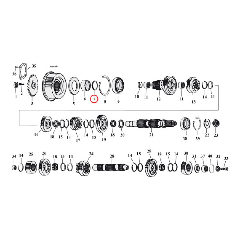 COMETIC QUAD SEAL,TRANSM.M.SHAFT BEARING 561364