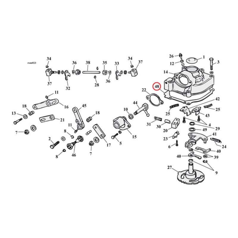 COMETIC, GASKET TRANSMISSION TOP COVER. FIBER 561396